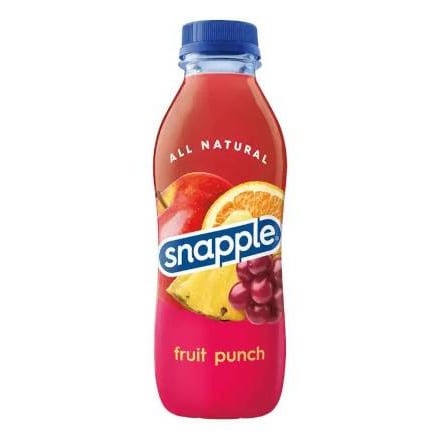 Snapple Fruit Punch.