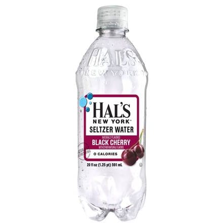 Hal’s Seltzer Black Cherry.